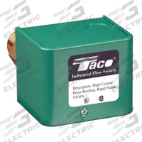 TACO Flow Switch: Paddle, 1 in For Pipe Size, Brass, 1 in NPT, 1 in Connection Size, NPT, SPDT (MPN IFS02BF-1). Key specifications — Brand: TACO; Contact Rating (DC): 15A @125/250VAC; For Pipe Size: 1 in; Contact Rating (AC): 15 A @ 125/250V.