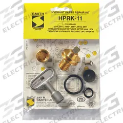 JAY R. SMITH MFG. CO Hydrant Repair Kit: Neoprene/Stainless Steel, Key/Op Screw/O-Rings/Seat/Washers (MPN HPRK-11). Key specifications — Product Type: Hydrant Repair Kit; Material: Stainless Steel; Includes: Washers; Brand: JAY R. SMITH MFG. CO.