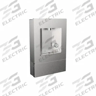 ELKAY Bottle Filler: On-Wall, Non-Refrigerated, Gray, Stainless - On-Wall Bottle Fillers