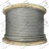 LEXCO CABLE Wire Rope: Vinyl, Galvanized Steel, 7 x 7, 54 lb Working Load Limit, 500 ft Overall Lg (MPN 1167332CCC). Key specifications — End Type: Plain; Brand: LEXCO CABLE.