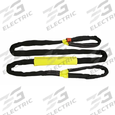 TOW-ALL Tuflex Recovery Strap: 20 ft Overall Hook Size, 20 ft Overall Lg, Yellow - Tow Straps
