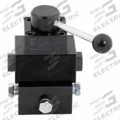 BVA HYDRAULICS Hydraulic Control Valve: 4.5 gpm Max Flow Rate, Three Positions, 1/4" NPT, Manifold (MPN PR43L). Key specifications — attr1018253: BVA HYDRAULICS; attr1018283: Manifold; attr1018249: PR43L; attr1018300: Manual; attr1018289: PR; attr1416406: 1/4" NPT.