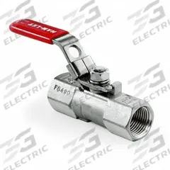 HAM-LET Manual Two-Way Ball Valve: 1/2 in, Stainless Steel, Straight, FNPT x FNPT, Two-Piece (MPN H-710-SS-N-1/2-T-LD). Key specifications — Brand: HAM-LET; Handle: Locking Lever.