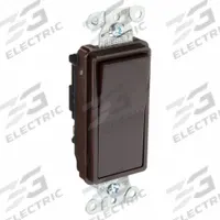 HUBBELL Wall Switch: Rocker Switch, 3-Way, Maintained, Brown, 120/277V AC, 15 A (MPN DS315). Key specifications — Illuminated: No; Voltage Rating: 120/277V AC.
