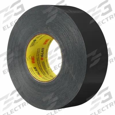 3M Duct Tape: Medium Duty, Black, 2 in Wd, 60 yd Lg, 11.5 mil Thick, 8979 - Clean Removal Duct Tape