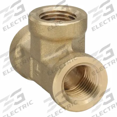 PARKER Metal Pipe Tee: Tee, 1/8 in x 1/8 in x 1/8 in, 1,000 psi, 1 7/64 in Lg - Threaded High-Pressure Pipe Fittings