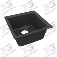 ELKAY Sink: 15 3/4 in Overall Lg, 15 3/4 in Overall Wd, 7 3/4 in Bowl Dp, 13 1/8 in Bowl Lg, 1 Bowls (MPN ELG1616MB0). Key specifications — Brand: ELKAY; Color Family: Black.