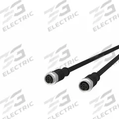 Sensor Cable: M12 Male Straight X M12 Male Straight, 4 Pins, Black, PUR, 5 m Cable Lg (MPN 142MCA22050). Key specifications — Cable Jacket Color: Black; End 1 Gender: Male; End 1 Mounting Orientation: Straight; End 2 Gender: Male; End 2 Mounting Orientation: Straight; End 2 Connection Type: M12; IP Rating: IP6X; Brand: METZ CONNECT.