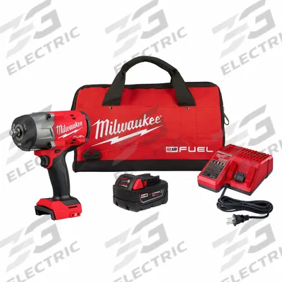 MILWAUKEE Impact Wrench Kit: 1/2 in Drive Size, 1,200 ft-lb Fastening Torque, Brushless - Milwaukee Cordless Impact Wrenches