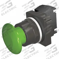 SIEMENS Mushroom Head Push Button: Non-Illuminated, Mushroom Head Profile, Non-Metallic, 30 mm, 1NO (MPN 52BM9W3K). Key specifications — Brand: SIEMENS; Action: Momentary; Series: Class 52; Terminal Connection: Pressure Plate; Push Button Material Type: Non-Metallic.