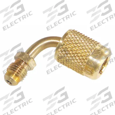 JB INDUSTRIES Adapter: 2 in Lg, 90° Angle, Input 5/16 in Female SAE Right-Hand - Manifold Hose Adapters, Couplers & Unions