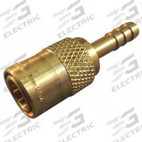 HANSEN Hydraulic Quick Connect Hose Coupling: 1/2 in Coupling Size, Brass, 49.21 lpm Max. Flow Rate (MPN FTS506). Key specifications — Body Material: Brass; Brand: HANSEN.