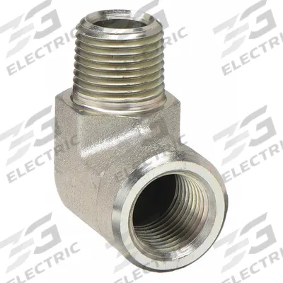 PARKER Metal Pipe Elbow: 90° Elbow, Carbon Steel, 1/2 in x 1/2 in - Threaded Instrumentation Extreme-Pressure Pipe Fittings