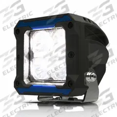 ECCO Vehicle Work Light: Square, Flood, LED, Bolt, 3 in Overall Wd, 3 3/16 in Overall Dp (MPN EW3007-F-WWG). Key specifications — Brand: ECCO; Mount Type: Bolt.