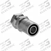 PARKER Hydraulic Crimp Fitting: Steel x Steel, Straight, -12 For Hose Dash Size, Female x Genderless (MPN 1FU43-12-12). Key specifications — Fitting Gender: Female x Genderless; Brand: PARKER; For Hose Dash Size: -12; Fitting Connection Type: BSPP x Crimp; Thread Size: 3/4"-14.