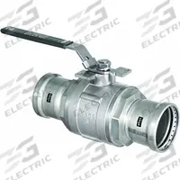 VIEGA MEGAPRESS Manual Two-Way Ball Valve: 2 1/2 in Nominal Valve Size, 316 Stainless Steel (MPN 86805). Key specifications — attr1008219: VIEGA MEGAPRESS; attr1017896: Locking Lever.