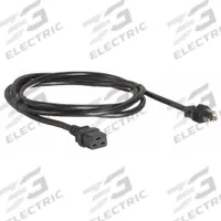 APC BY SCHNEIDER ELECTRIC Power Cord: 8 1/4 ft Lg, 3/14, 5-15P Plug, C19 Receptacle, SJT, Rubber (MPN AP9872). Key specifications — Brand: APC BY SCHNEIDER ELECTRIC; Jacket Material: Rubber.