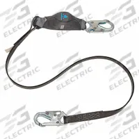 MSA Shock-Absorbing Lanyard: Shock Pack, Hot Work, Steel Snap Hook, Steel Snap Hook, 310 lb Capacity (MPN 10206832). Key specifications — Brand: MSA; Color: Gray; Visual Load Indicator: Yes; Shock-Absorbing Lanyard Material: Kevlar.