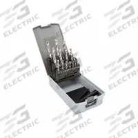 APPROVED VENDOR Jobber Length Drill Bit Set: 15 Pc, 1/16" to 1/2" by 32nds, 118° 4-Facet Point (MPN 450-000015). Key specifications — attr1236168: Box.