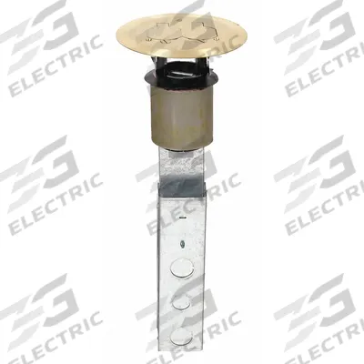 STEEL CITY Fire Rated Poke Through: Round, 1/2 in/3/4 in For Conduit Sizes, 27 cu in Capacity - Fire-Rated Poke-Through Steel Floor Boxes