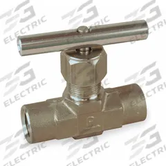 PARKER Needle Valve: Inline Valve Body, 316 Stainless Steel, Integral Bonnet, 1/2 in Pipe Size, NPT (MPN 8F-V12LR-SS). Key specifications — For Media: Oil; Brand: PARKER; Valve Series: V; Stem Type: V-Stem; Connection Gender - Side 2: Female; Connection Gender - Side 1: Female; Connection Type - Side 1: NPT; Connection Type - Side 2: NPT.