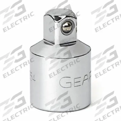 GEARWRENCH Socket Adapter: 3/8 in Output Drive Size, Square, 1 in Overall Lg - 1/4" Drive Hand Socket Adapters