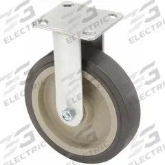 APPROVED VENDOR Plate Caster: Rigid, No Brake, Polyurethane, 8 in Wheel Dia, 2 in Wheel Wd, Slot (MPN P21R-UP080R-14-H10). Key specifications — Wheel Bearing Type: Roller; Wheel/Tread Color: Gray; Brand: APPROVED VENDOR; Caster Type: Rigid.