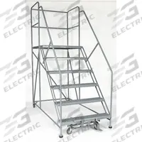 COTTERMAN Mobile Work Platform: 5 ft Platform Ht - Max, 24 in x 36 in, Steel, 800 lb Load Capacity (MPN 6WP2436RA3B4B8AC1P6). Key specifications — Folding: Not Foldable; Mobility: Rolling; Components Included: Rubber Foot Pads; Use Location: Indoor; Brand: COTTERMAN; Color: Gray; Height Adjustability: Fixed Height; Includes Handrails: Handrails Included.