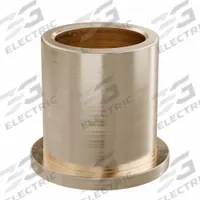 Flanged Sleeve Bearing: Bronze, SAE 841, 20 mm Bore, 26 mm OD, 30 mm Lg, -35°F to 300°F, 5 PK (MPN FFM2026-30B). Key specifications — System of Measurement: Metric; Material Grade: SAE 841; Flange Type: Flanged; Brand: OILITE.