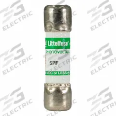 Solar Fuse: SPF Series, Fast-Acting, 2 A, 1,000 V DC (MPN SPF002). Key specifications — Series: SPF; Brand: LITTELFUSE.