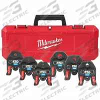 MILWAUKEE Press Jaw Kit: 1/4 in to 7/8 in Pipe, Copper (HVAC), Extended/Std Tool Types (MPN 49-16-2661M). Key specifications — attr518793: Copper (HVAC); attr518792: Streamline ACR; attr553578: (6) Jaws; attr518791: MILWAUKEE.