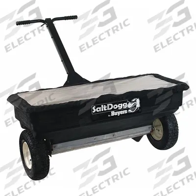 BUYERS PRODUCTS Manual Walk-Behind Spreader: Snow Removal and De-Icing, 200 lb Capacity - Salt & Ice Melt Spreaders