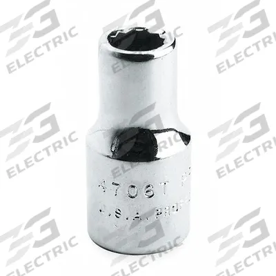 PROTO Socket: Metric, 3/4 in Drive Size, 36 mm Socket Size, 12-Point, Std, Satin - 3/4" Drive Hand Sockets