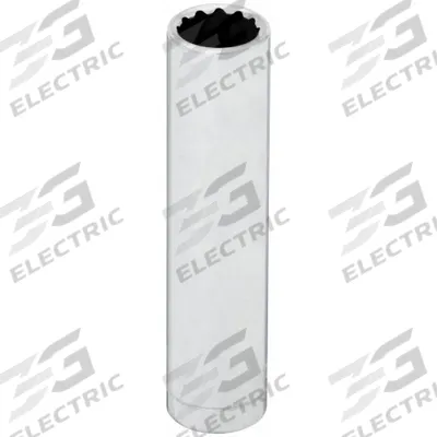 WESTWARD Socket: SAE, 1/4 in Drive Size, 3/16 in Socket Size, 12-Point, Deep, Chrome - 1/4" Drive Hand Sockets