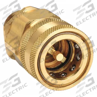 SNAP-TITE Hydraulic Quick Connect Hose Coupling: 3/4 in, Brass, 681.3 lpm Max. Flow Rate - H Series Hydraulic Quick-Connect Coupling Bodies