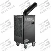 POWER BREEZER Portable Air Conditioner: 350 sq ft – 400 sq ft, 9,000 BtuH, 115V AC, Cooling Only (MPN H750L). Key specifications — Brand: POWER BREEZER; Compatible Location: Indoor/Outdoor; Voltage: 115V AC; Includes Air Filter: Air Filter Included.