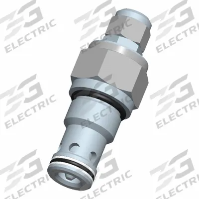 BUCHER HYDRAULICS Cartridge Valve: Steel, Screw-In, Screwdriver Adjustment - Flow Control Cartridge Valves