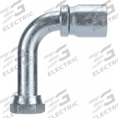Parker Hydraulic Crimp Fitting: Steel x Steel, 90° Elbow, -20 For Hose Dash Size - Parker Crimp Hydraulic Hose Fittings with ORS Connection
