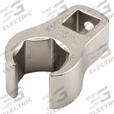 TEKTON Crowfoot Wrench: Steel, Satin Nickel, 3/8 in Drive Size, 16 mm Head Size - Metric Flare Nut Crowfoot Wrenches
