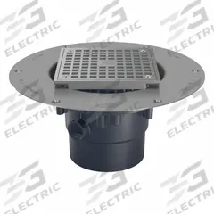 ZURN Floor Drain: 9 7/8 in Overall Dia, 5 in Grate Size, 2 in Nominal Pipe Size, Solvent Weld, PVC (MPN FD2-PV2-ST). Key specifications — Color: Bronze; Connection Type: Solvent Weld; Brand: ZURN.