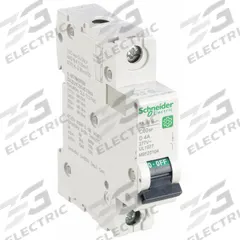 SCHNEIDER IEC Supplementary Protector: 4 A Amps, 60V DC, 14kA at 120/240V AC, Screw Clamp, C60SP, D (MPN M9F23104). Key specifications — Brand: SCHNEIDER; Terminal Connection: Screw Clamp; DC Voltage Rating: 60V DC; Max. AIR Rating: 14kA at 120/240V AC; Series: C60SP; AC Voltage Rating: 240/415V AC; Curve Type: D.