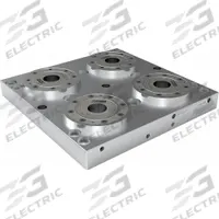 VEKTEK Fixture Plates: Rectangular, Steel, 366 mm W x 366 mm L x 38 mm H, 55.1 lb Wt, 571041. Key specifications — attr1036219: Subplate; attr1036220: VEKTEK; attr1091714: G 1/4" Unclamp Port.