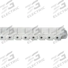 TSUBAKI Roller Chain: 60, 3/4 in Pitch, Polypropylene, 10 ft Overall Lg, 200 lbf Tensile Strength (MPN 60P). Key specifications — Pin Construction: Riveted Pin; Brand: TSUBAKI.