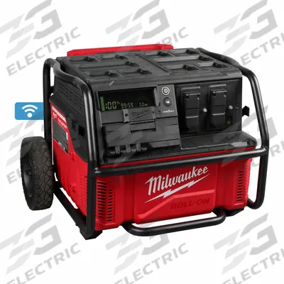 MILWAUKEE Power Supply: 3 hr AC Charge Time to Full Charge, 4 AC Receptacles - MILWAUKEE Battery-Powered Inverters