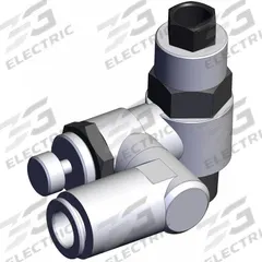 SMC Piloted Non-Return Valve: Universal Fitting, Knurled, 3/8 in Valve Body Size, Meter Out (MPN ASP530F-F03-10S). Key specifications — attr947203: Brass/PBT; attr947205: SMC.