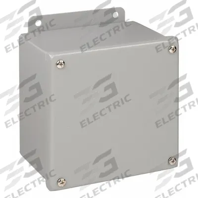 WIEGMANN Enclosure: Steel, 6 in x 6 in x 4 in, NEMA 12/13, Solid Cover - Steel Dust-Tight Enclosures
