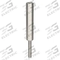 Standoff: Male x Female, 3 in Lg, Hex, Aluminum, Plain, 1/4 in Hex Wd, Aluminum, Aluminum, 10 PK (MPN CRR042466GR). Key specifications — Brand: APPROVED VENDOR.
