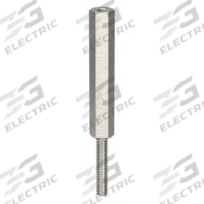 APPROVED VENDOR Standoff: Male x Female, 3 in Lg, Hex, Aluminum, Plain, 1/4 in Hex Wd, Aluminum - Aluminum Male x Female Standoffs
