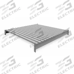 TENNSCO Shelf: 48 in x 48 in, 22 ga Beams, Steel, 4,150 lb Load Capacity (MPN 6940). Key specifications — Decking Material: Steel; Frame Finish: Powder Coated; Frame Material: Steel; Color: Industrial Gray; Includes: (2) Crossbars; Brand: TENNSCO.