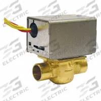 Motorized Zone Valve: 3.5 Cv Flow Rate, 2-Way, 3/4 in Female Sweat, Spring Return, NC, On/Off Signal (MPN V8043E1012). Key specifications — Actuator Voltage: 24V AC; Manufacturer Part Number: V8043E1012; Brand: HONEYWELL HOME.